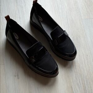 Dr. Scholl's Shiny Black Loafers